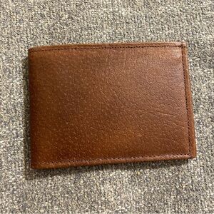 Brown Genuine Leather Men’s Bifold Wallet